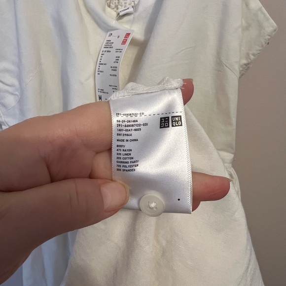 Uniqlo Women's White Midi Dress - Picture 3 of 8